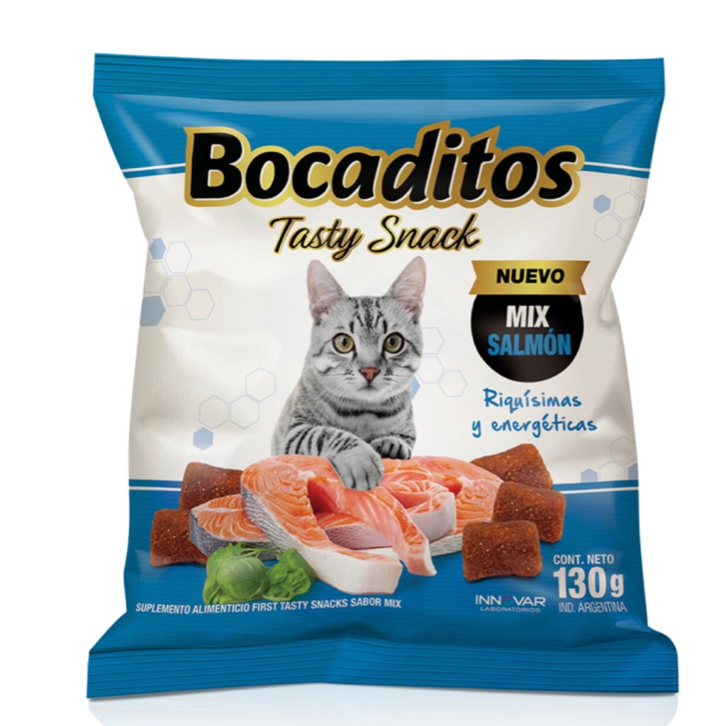 Bocadito gato Mix de Salmón x 130gr