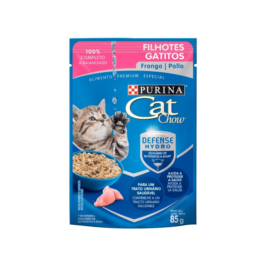 Pouch Cat Chow Gatitos Pollo x 85gr