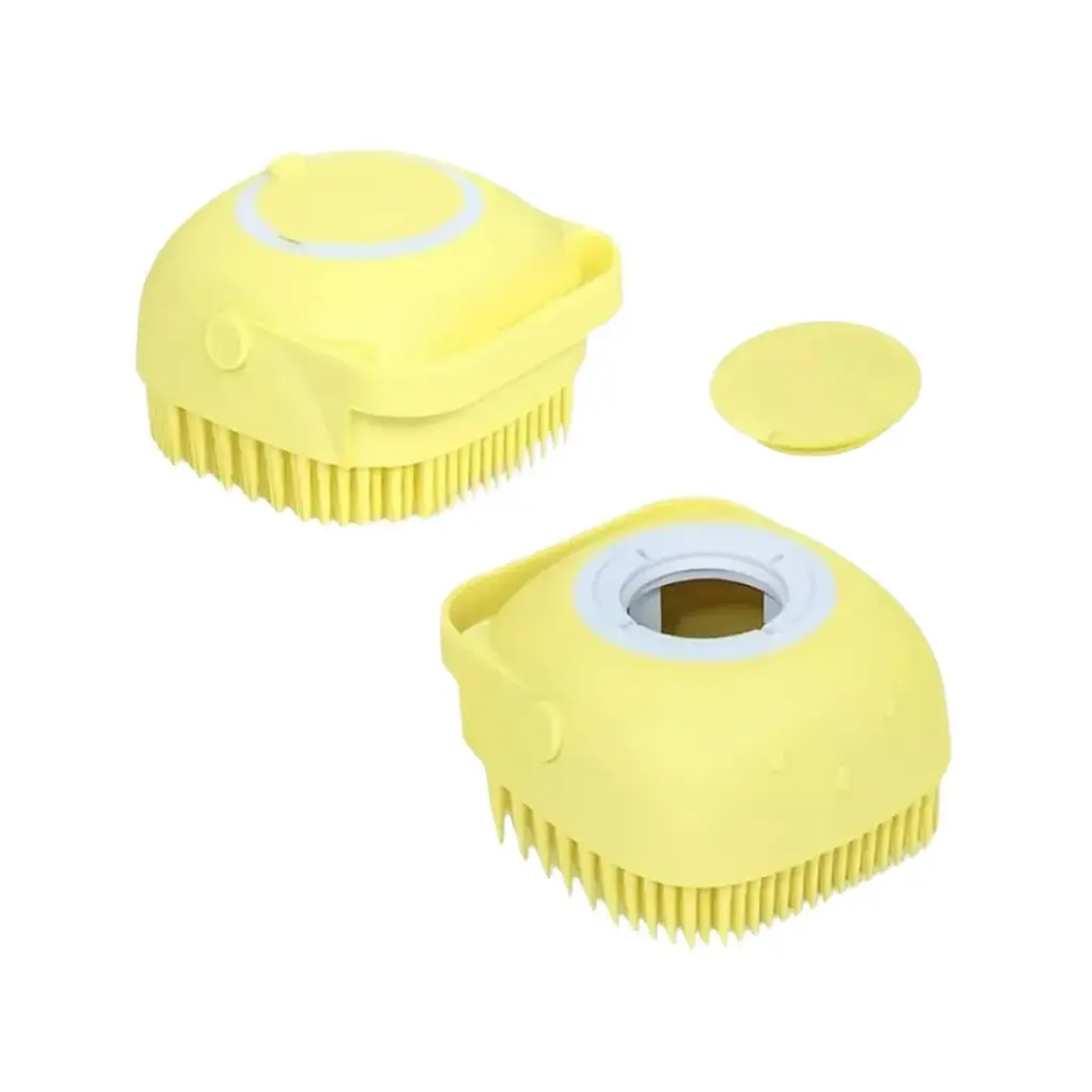 Cepillo silicona baño porta shampoo