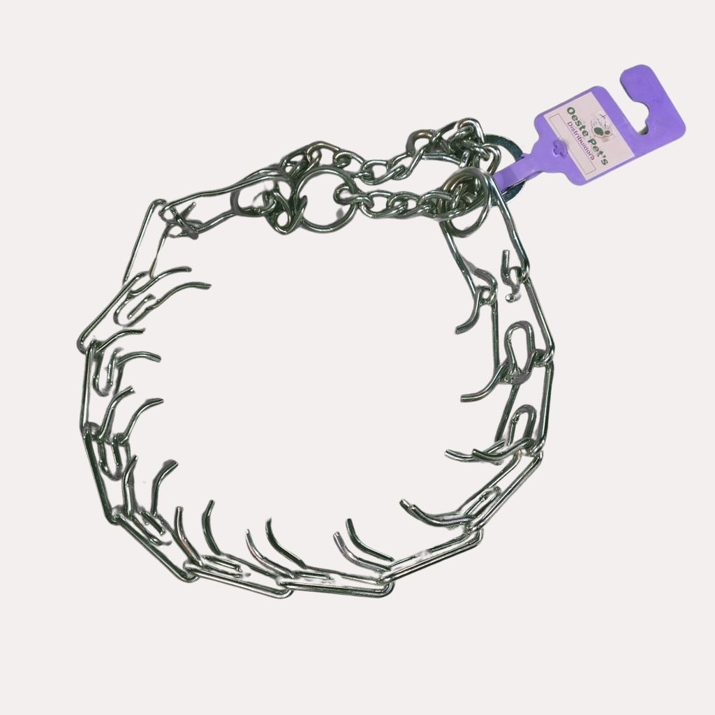 Collar ahorque con púas 9 eslabones