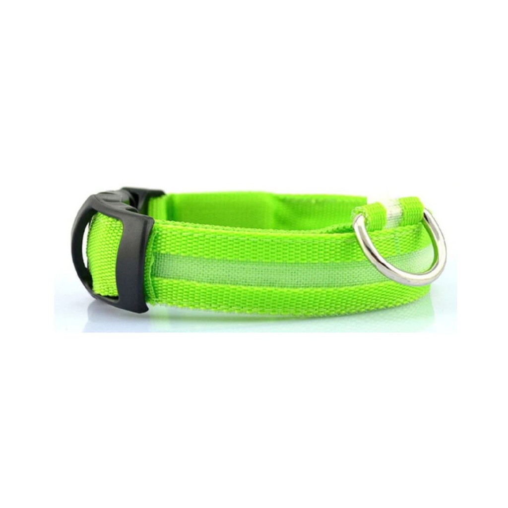 Collar nylon regulable con led