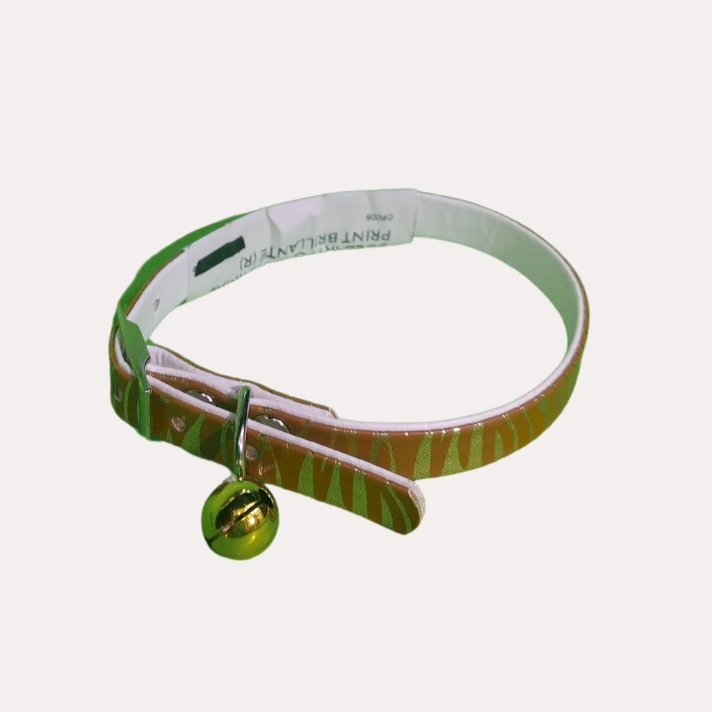 Collar para gato animal print brillante