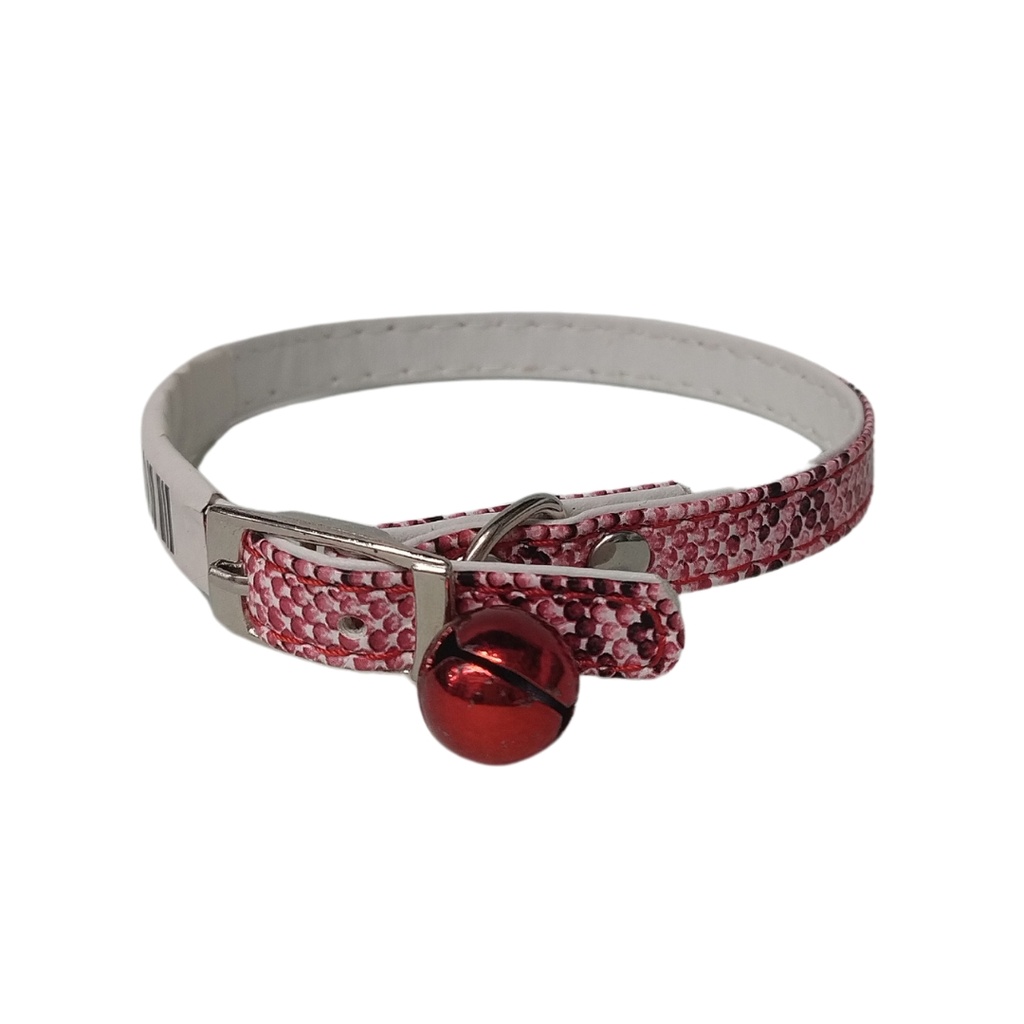 Collar para gato cuerina serpiente