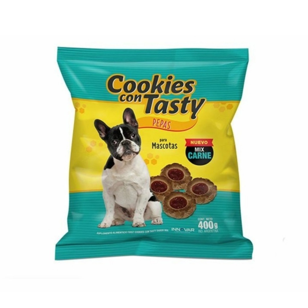 Cookies pepas mix de carne x 400gr