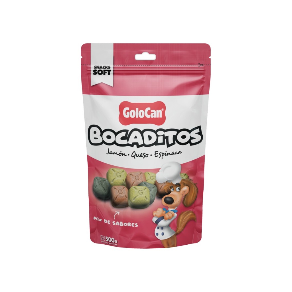 Golocan bocadito fino jamón queso y espinaca x 500gr