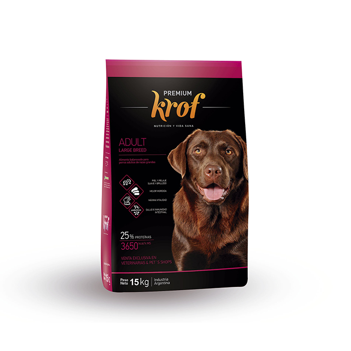 Krof Dog Adultos Large Breed x 15kg