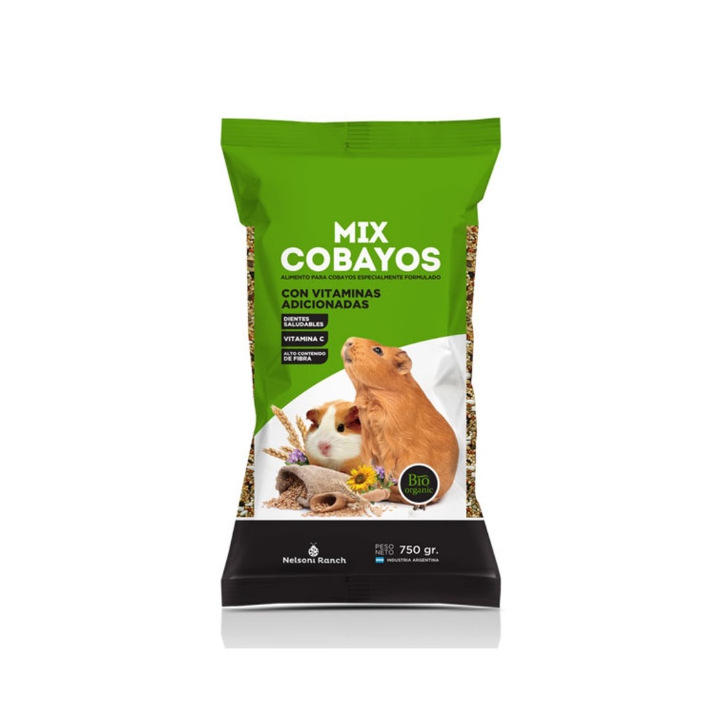 Mix cobayos Nelsoni Ranch x 750gr