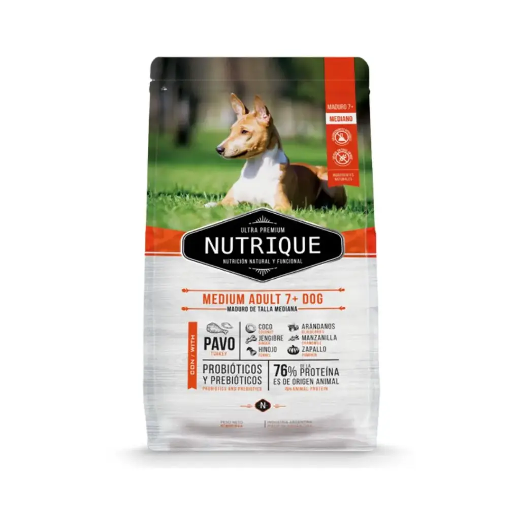 Nutrique Medium Adult Dog 7+ x 3 Kg