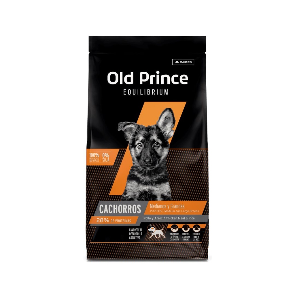 Old Prince Equilibrium Perro Cachorro Med & Gr x 3kg