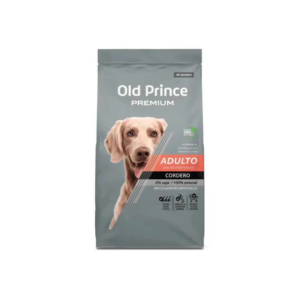 Old Prince Premium dog adulto cordero x 15kg