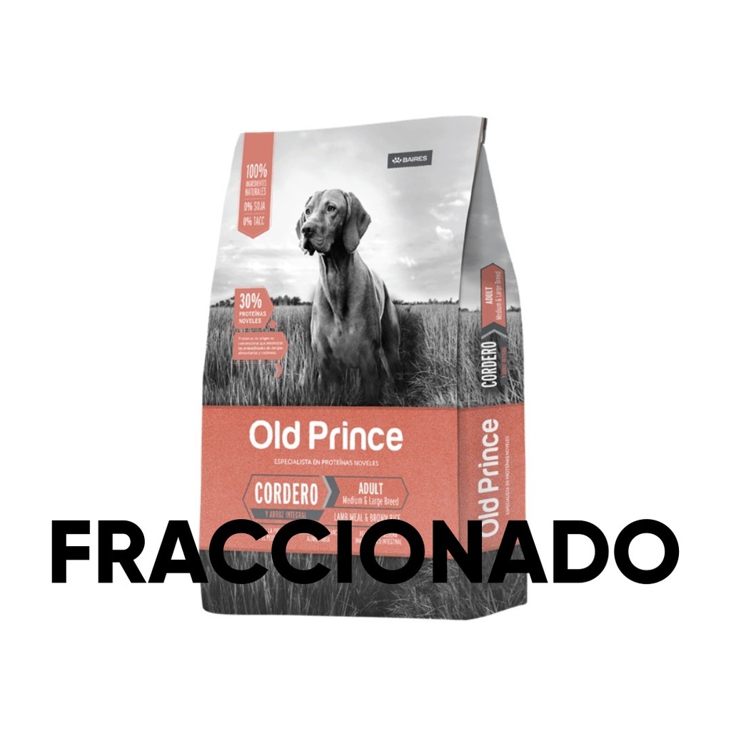 Old Prince Novel cordero dog adulto med/gr Fraccionado