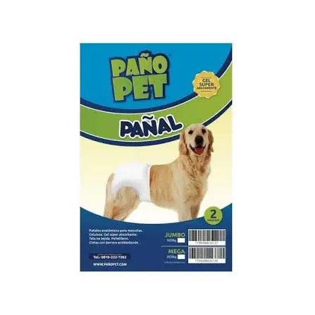 Pañal Pañopet mega hasta 30 kgs x 2 unid