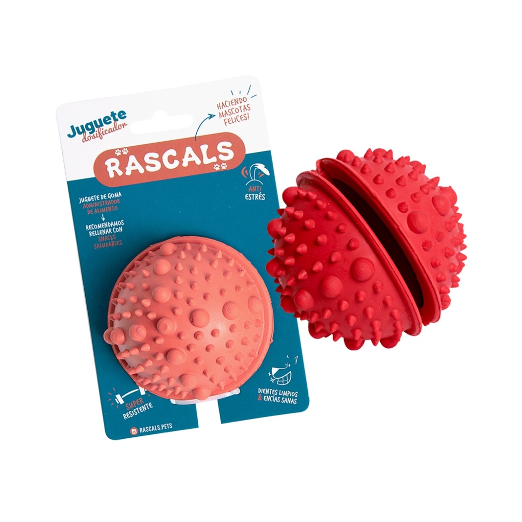 Pelota con pinches dosificadora Rascals
