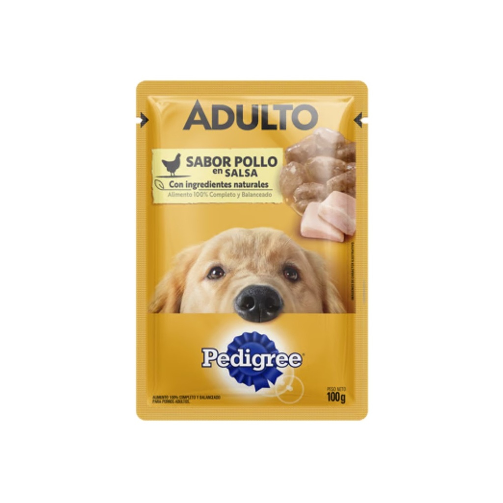 Pouch Pedigree Adulto Pollo x 100gr