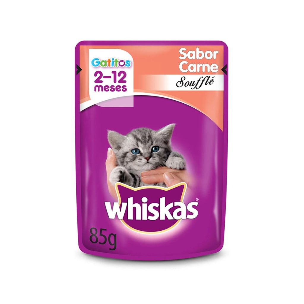 Pouch Whiskas Gatito souffle x 85gr