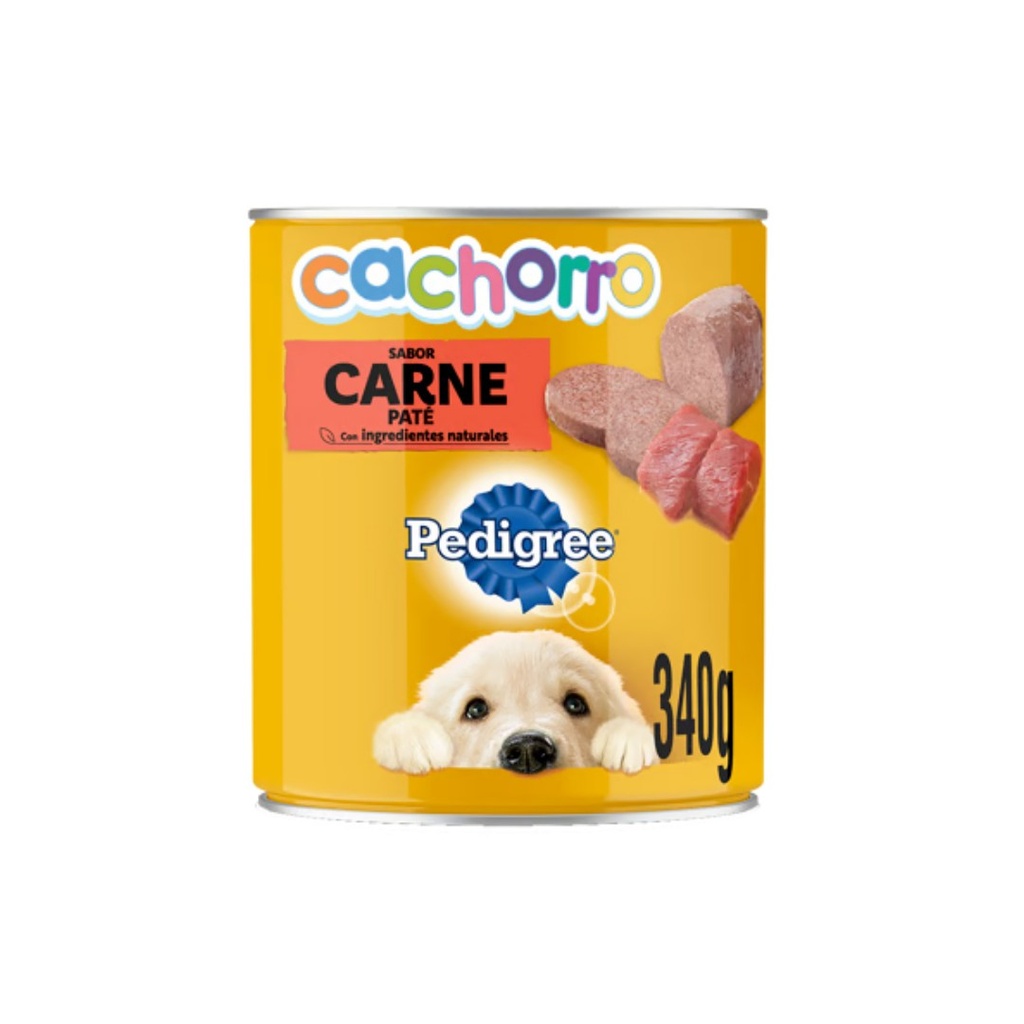 Lata Pedigree Dog Puppy Carne x 340gr