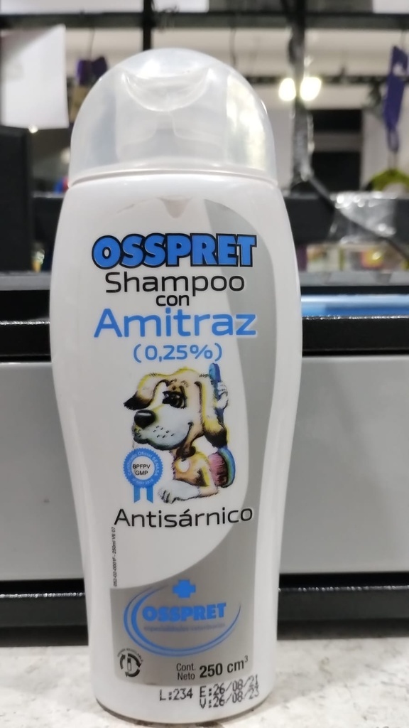 Shampoo sh.amitraz al 0.25% x 250 ml