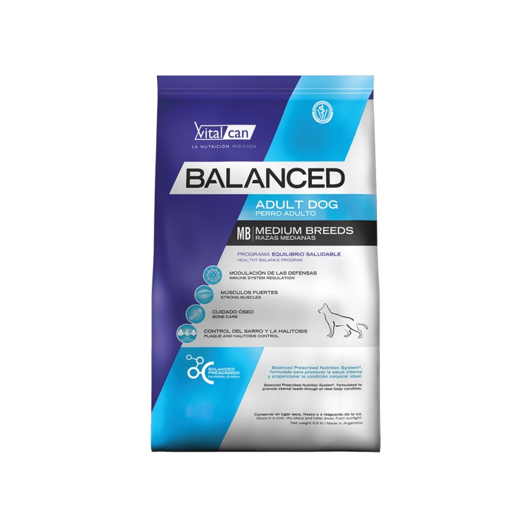 Vital Balanced Dog Adult Medium x 20kg