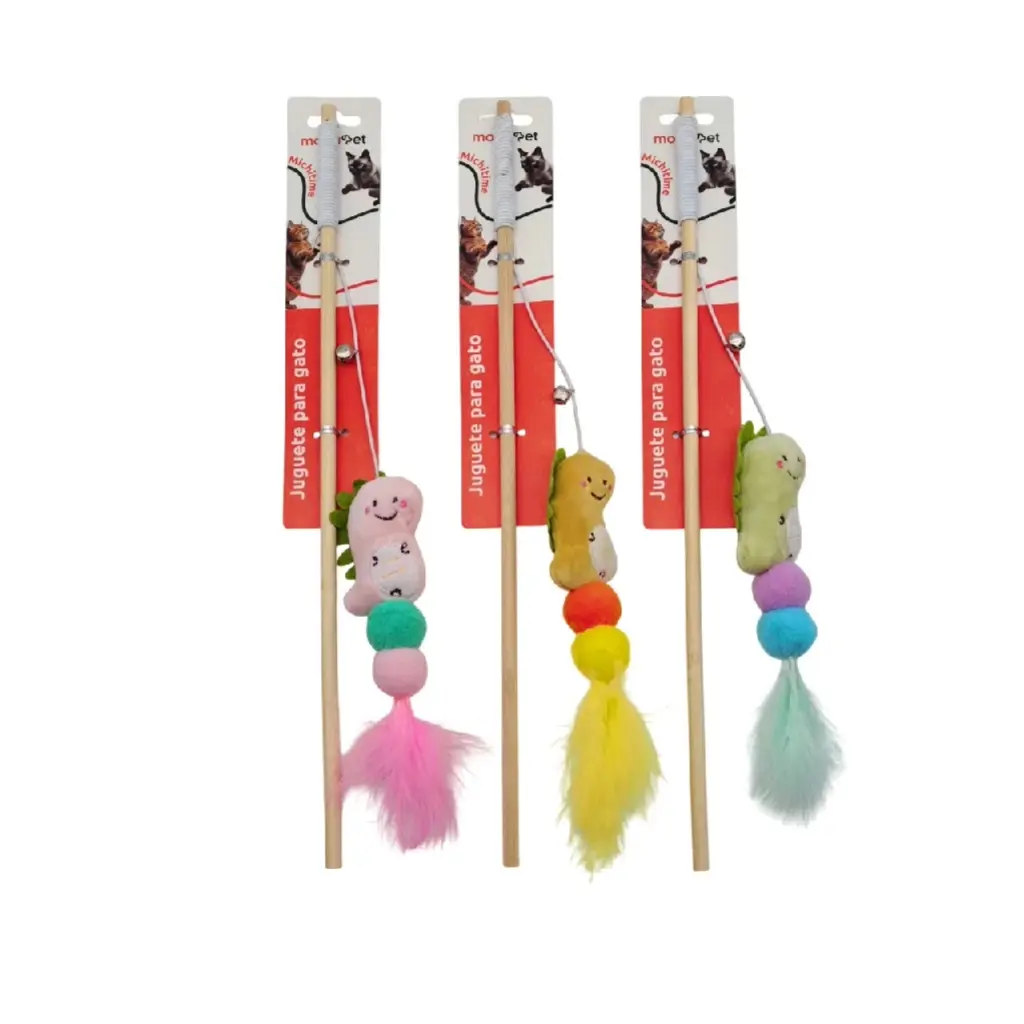 Cañita para gato dinosaurio de peluche