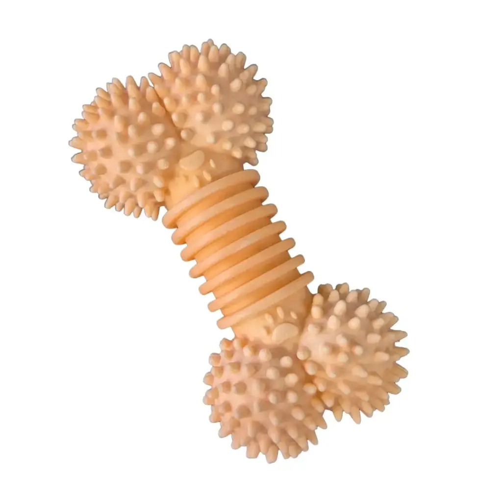 Mordillo hueso con púas color pastel