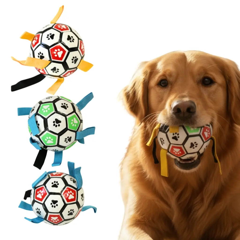 Pelota de fútbol con tiras