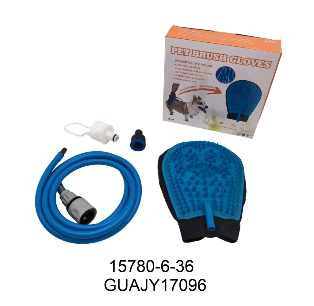 Guante de aseo con manguera