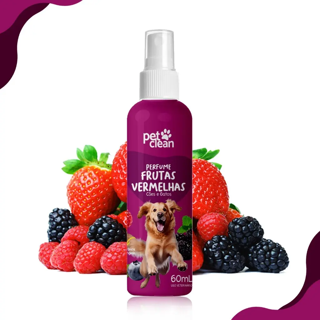 Perfume de frutos rojos Pet Clean x 60ml