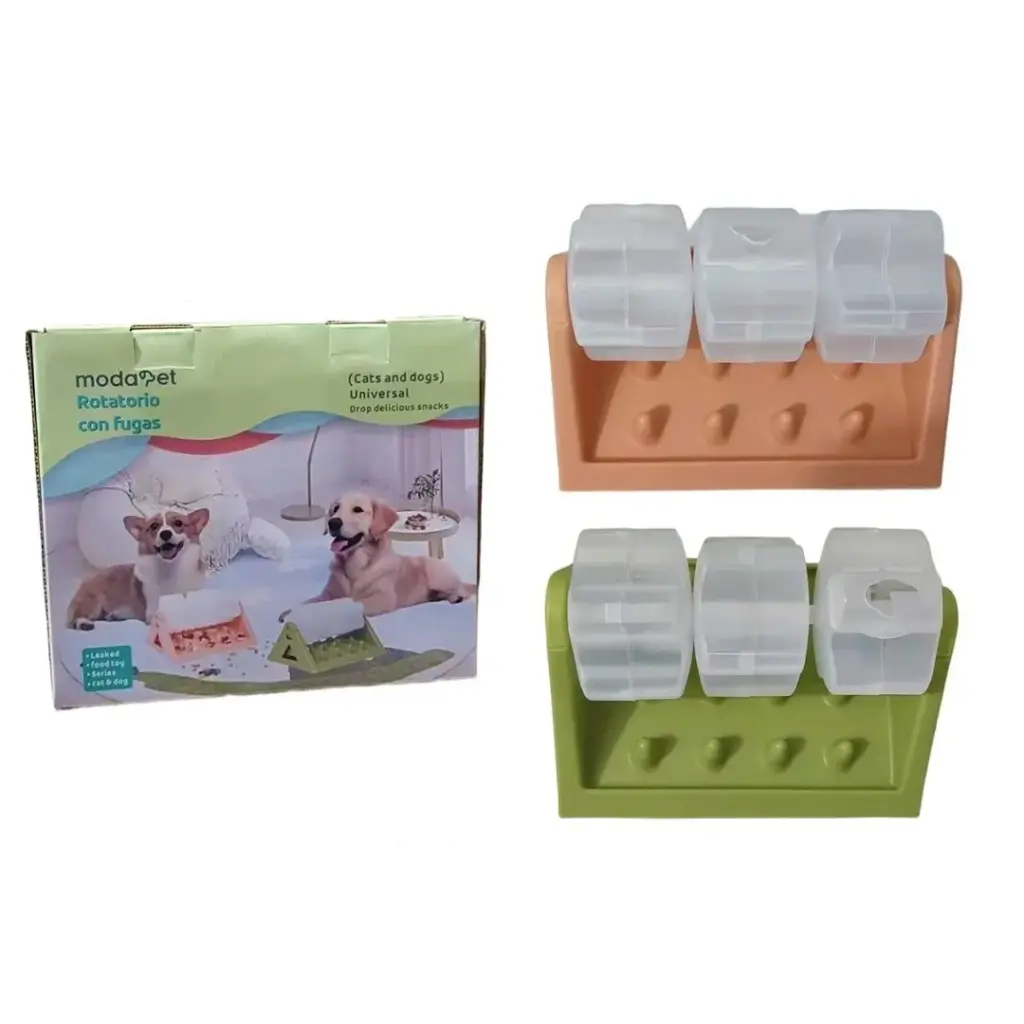 Juguete dispensador de alimento 3 cajitas