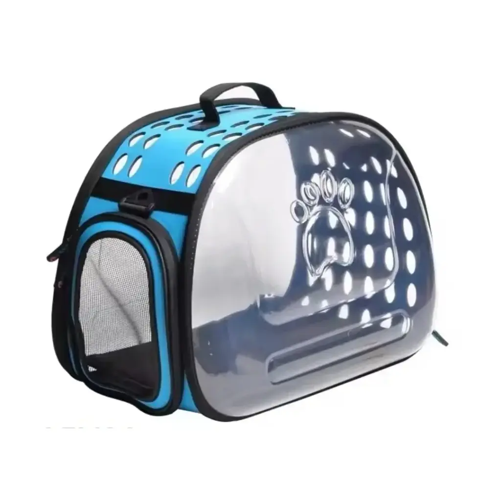 Bolso transportadora burbuja transparente 42x28x33cm