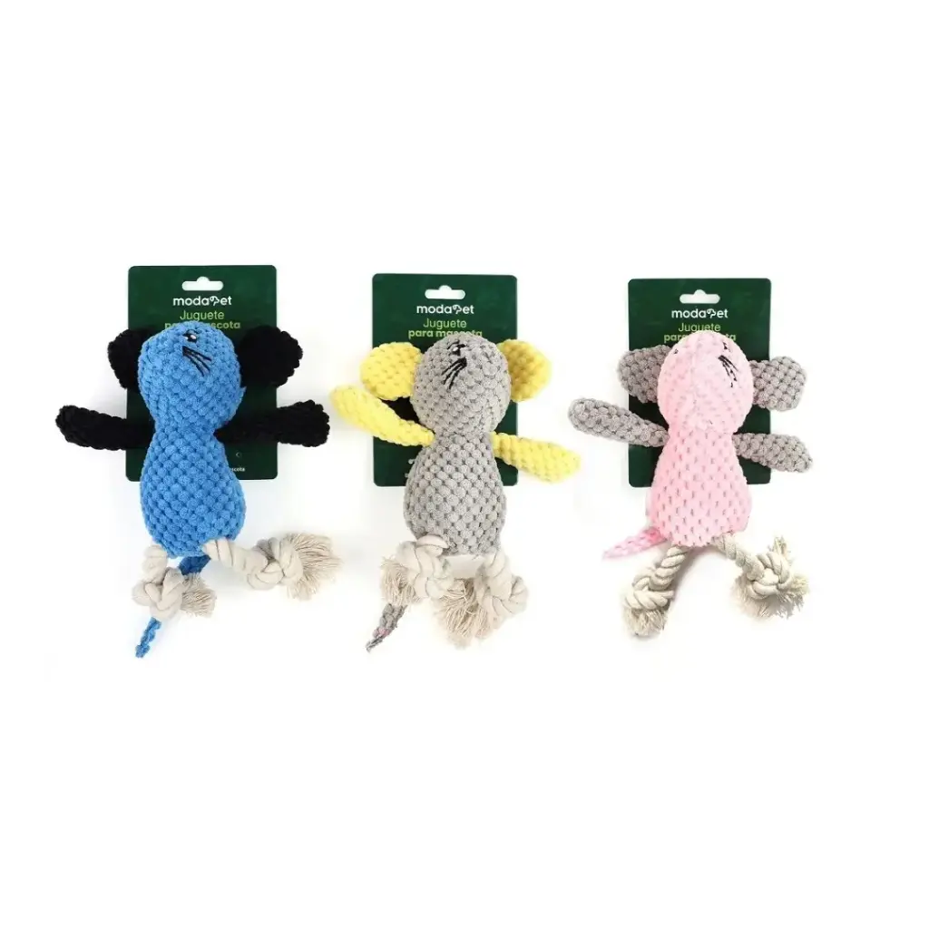Juguete de peluche ratón con cuerda 26cm