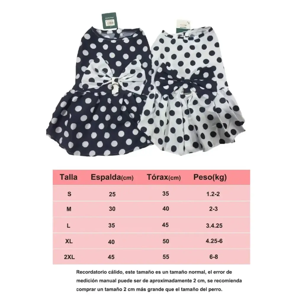 Vestido con lunares Talle M