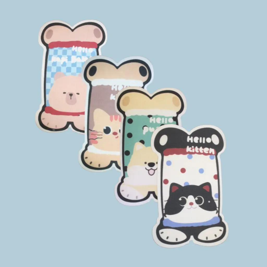 Alfombra rascador con pegatina