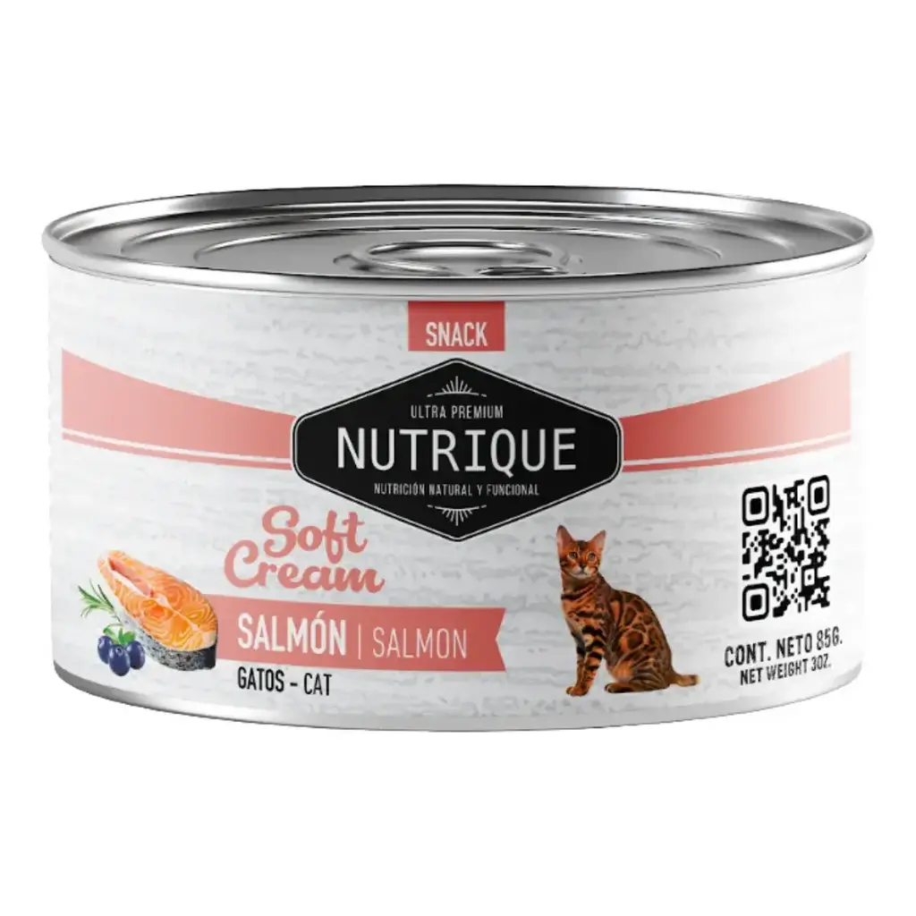 Nutrique Soft Cream Gatos Salmón 85g