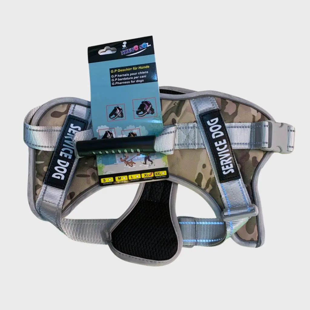 Pretal con protector de pecho K9 Talle XXL