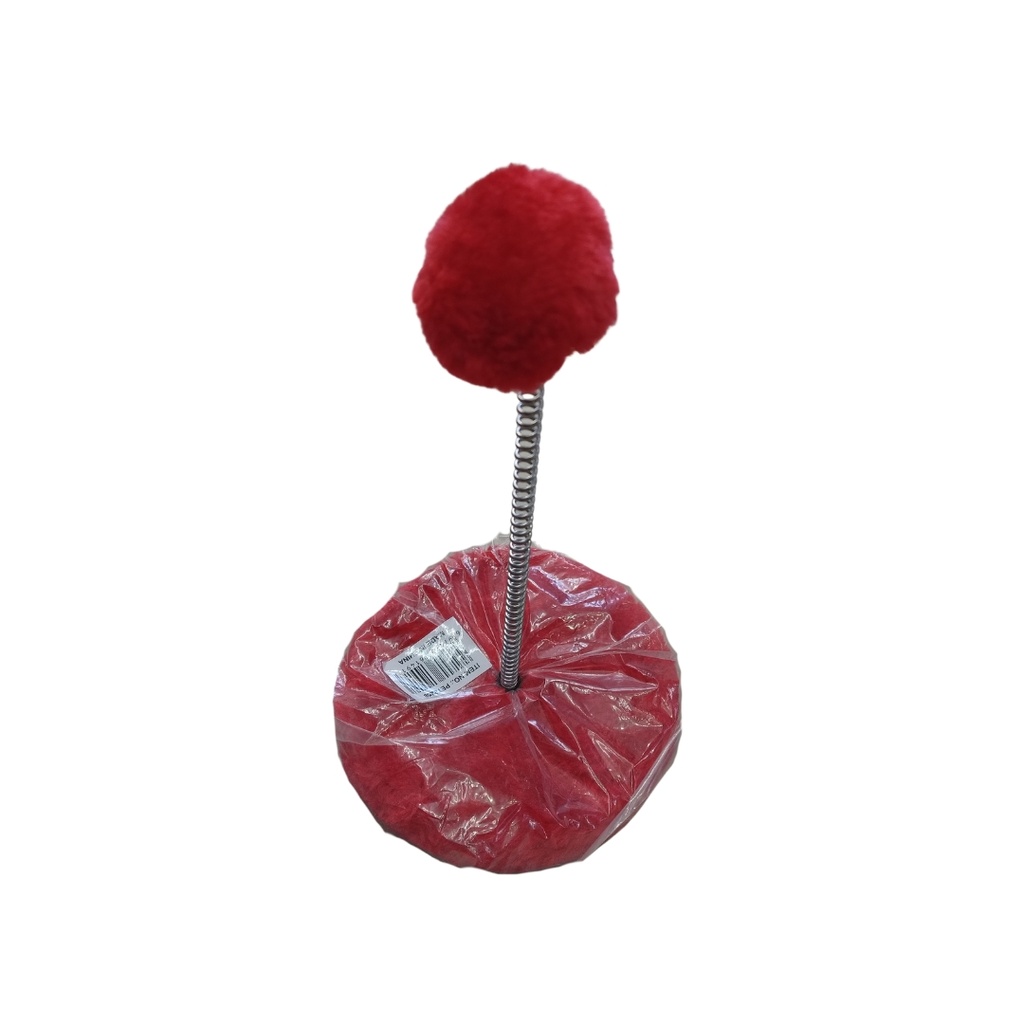 Base de plush con resorte y pompon 15cm