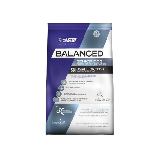 [11734] Vital Balanced Dog Senior Small x 3kg