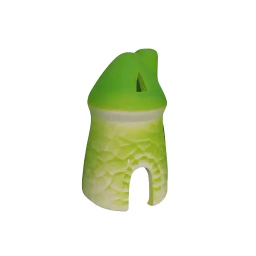 [fluo11] Casita de cerámica flúo cubrepico