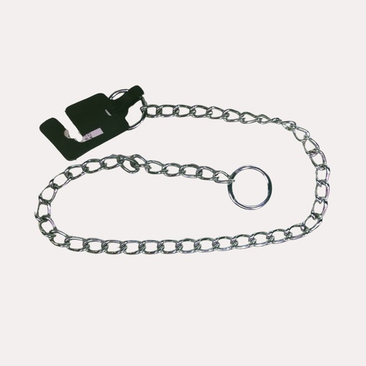 [A3560] Collar ahorque cromado soldado 3.5mmx60cm