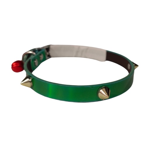 [OP0139] Collar para gato tornasolado con púas