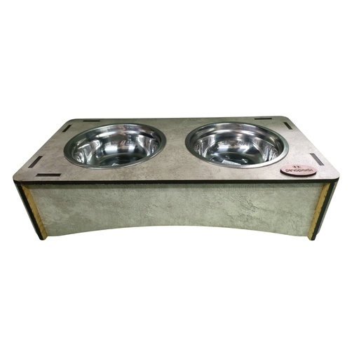 [CAP1] Comedero con altura madera doble 10cm