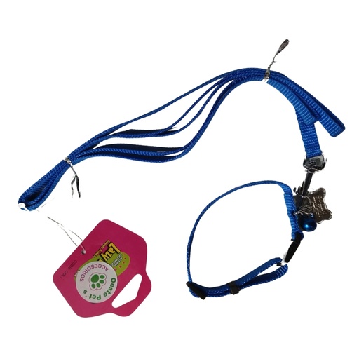 [PRR01] Conjunto arnés y correa para gato Lazy Cat