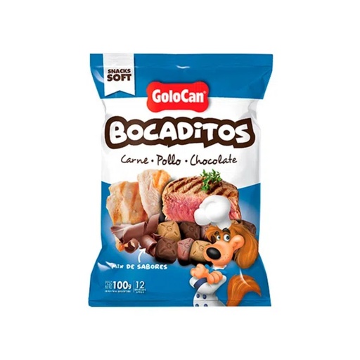 [330] Golocan bocadito fino carne pollo y chocolate x 100gr