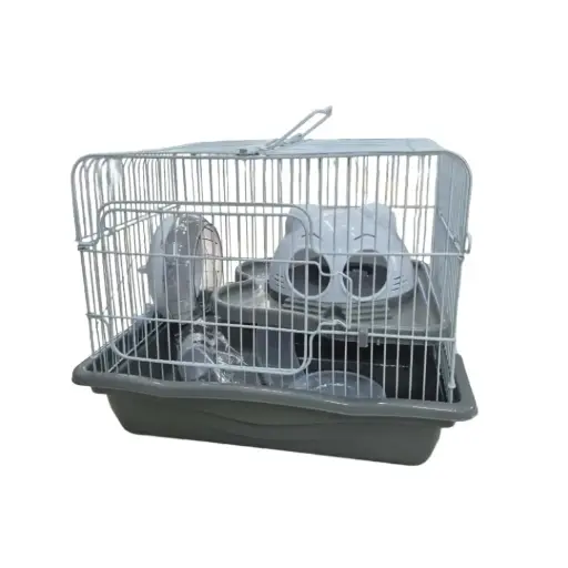 [M0101] Hamstera casa con rueda y bebedero