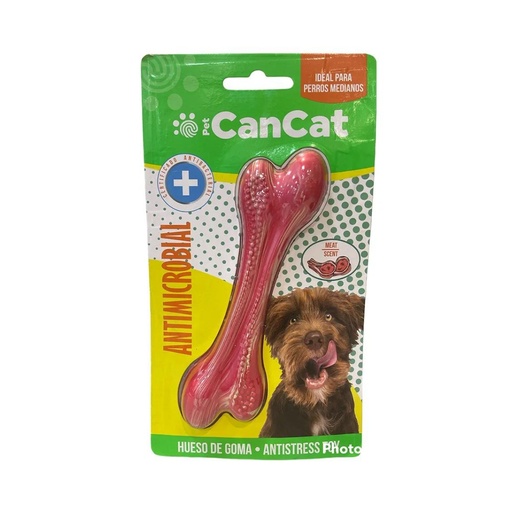 [3070] Hueso de goma antimicrobial carne 14cm