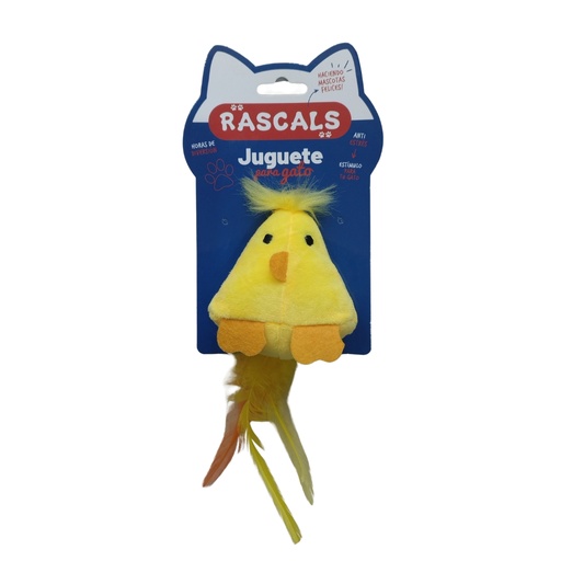 [JUG108761] Juguete pollito amarillo para gato