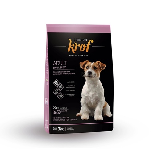 [107] Krof Dog Adultos Small Breed x 3kg
