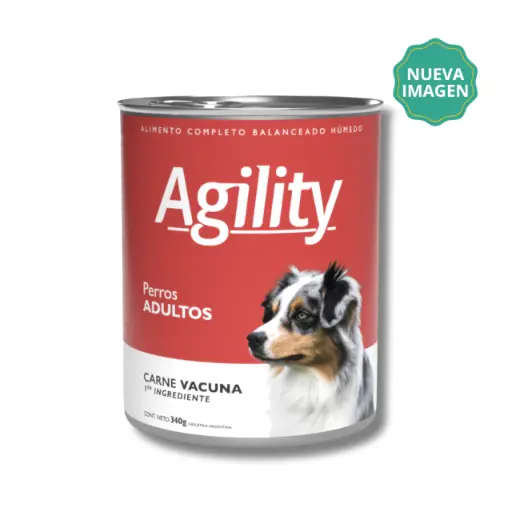 Lata Agility Perro Carne x 340 gr