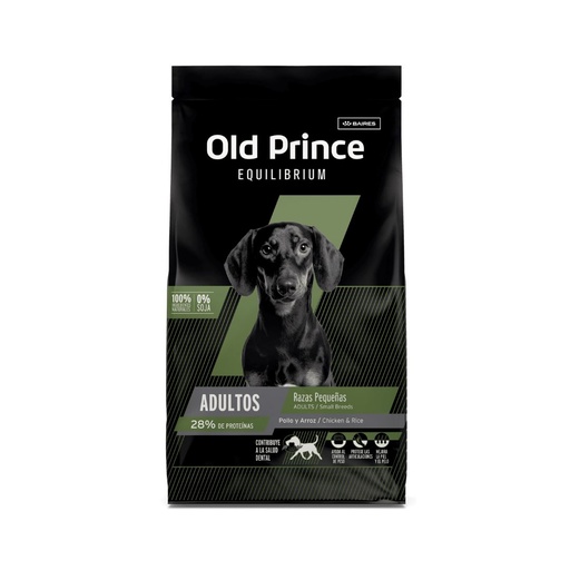 [6416] Old Prince Equilibrium dog adulto mordida pequeña x 15kg