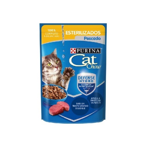 Pouch Cat Chow Esterilizados Pescado x 85gr