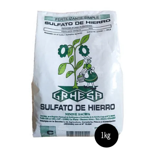 [104-sulfato] Sulfato de hierro x 500gr